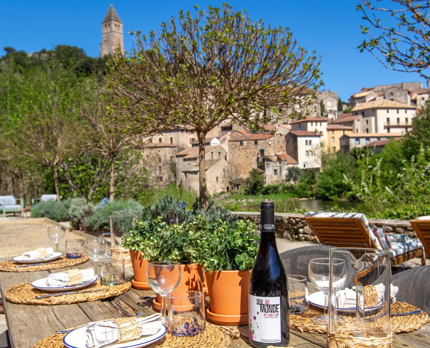 Ecole Olargues - Chambres & Restaurant - Teritoria Buitenkant foto